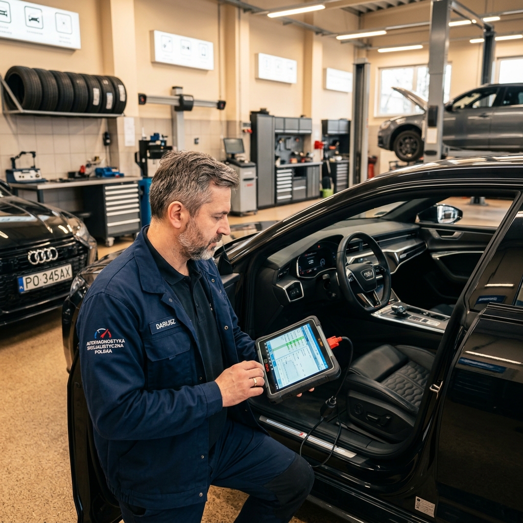 Mechaniker in der Werkstatt